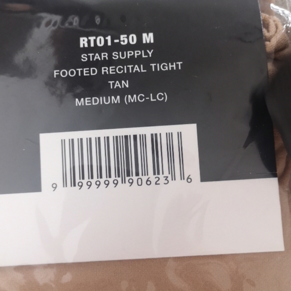 Brand new footed tan recital dance tights - Picture 2 of 2